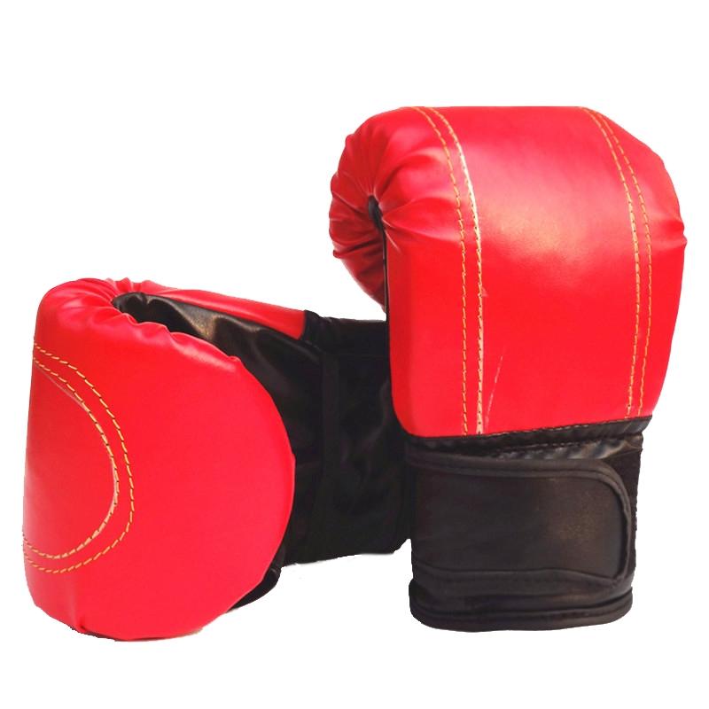 Half-Finger Boxing Gloves For Adults - Ideal For Fighting And Punching - Black