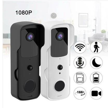 Smart Wifi Video Doorbell With Two-Way Intercom & Night Vision - White