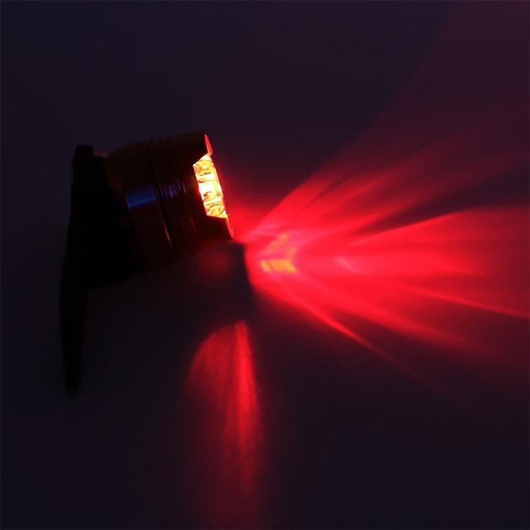 Waterproof Led Bicycle Safety Lights - Red Light Black Case