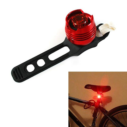 Waterproof Led Bicycle Safety Lights - Red Light Black Case