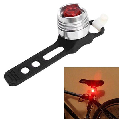 Waterproof Led Bicycle Safety Lights - Red Light Black Case