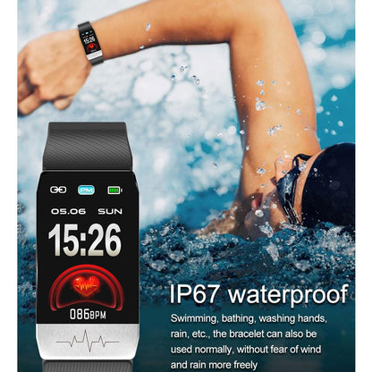 Waterproof Smart Bracelet With Blood Oxygen & Heart Rate Monitoring - Red