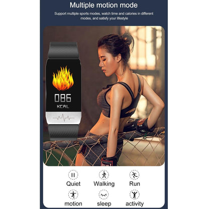 Waterproof Smart Bracelet With Blood Oxygen & Heart Rate Monitoring - Red