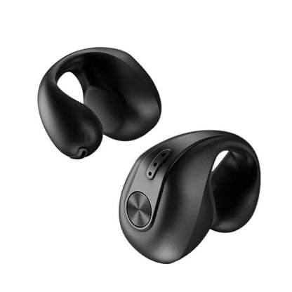 Wireless Dual Ear Bone Conduction Bluetooth Earphones - Mini Sport Clip - Skin Colour