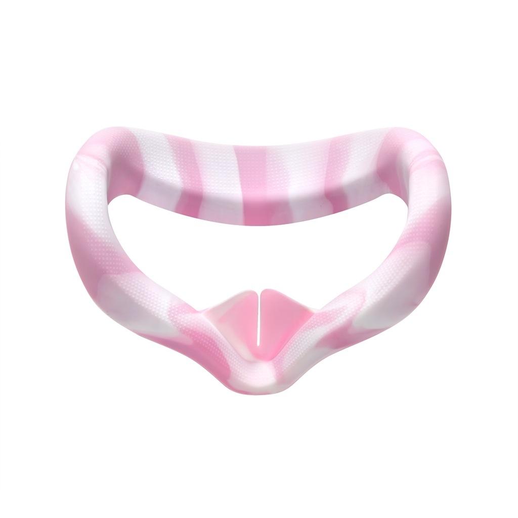 Silicone Vr Eye Cover For Oculus Quest 2 - Anti-Sweat - White Pink