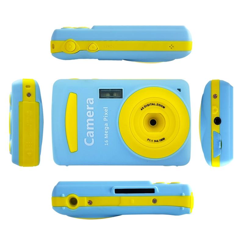 16Mp Mini Digital Camera For Kids - 2.4 Inch 720P Cute Cartoon Design - Multifunctional Toy For Children'S Birthday