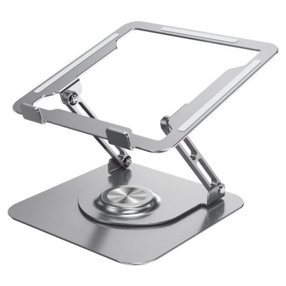 360 Degree Rotating Laptop Stand - Foldable Aluminum Bracket - Silver