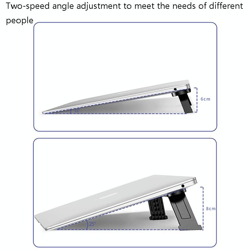 Portable Vertical Laptop Cooling Stand - Desktop Mount - White