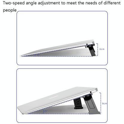 Portable Vertical Laptop Cooling Stand - Desktop Mount - White