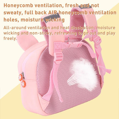 Kids' Anti-Lost School Bag - Secure & Stylish - Pink Rabbit Trumpet