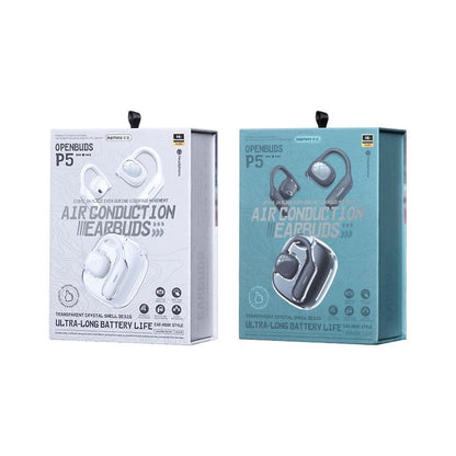 Crystal Air Conduction Bluetooth Earphones - Openbuds Ows - Navy