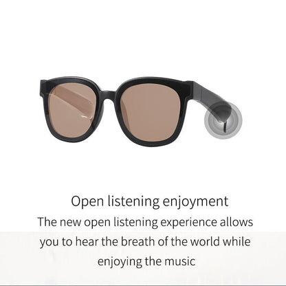 Smart Audio Sunglasses with Bluetooth Earphone - A13 - Brown