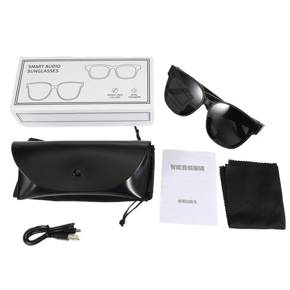 Smart Audio Sunglasses with Bluetooth Earphone - A13 - Brown