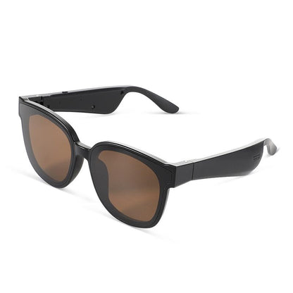 Smart Audio Sunglasses with Bluetooth Earphone - A13 - Brown