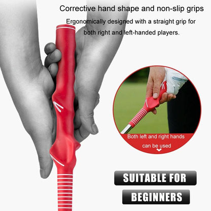 Indoor Golf Swing Practice Stick With Sound Assistant - Red