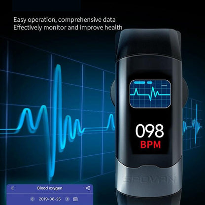 Smart Bracelet With Tft Hd Display Blood Oxygen & Sleep Monitoring - Blue