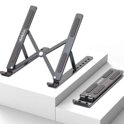 Lenovo Thinkplus Foldable Laptop Stand - Desktop Compatible - Dark Grey