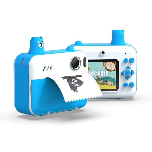 1080p Children's Camera with 2.36 Hd Led Display and Thermal Printing - Instant Capture - Sky Blue