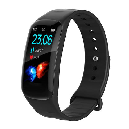 Waterproof Smart Bracelet With Step Heart And Sleep Monitoring - Ip67 - Black