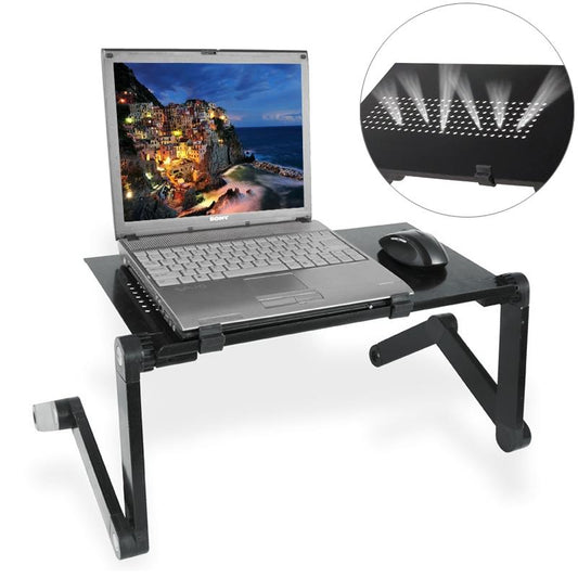 Adjustable Foldable Laptop Stand - 360 Degree Portable Aluminum Desk Holder