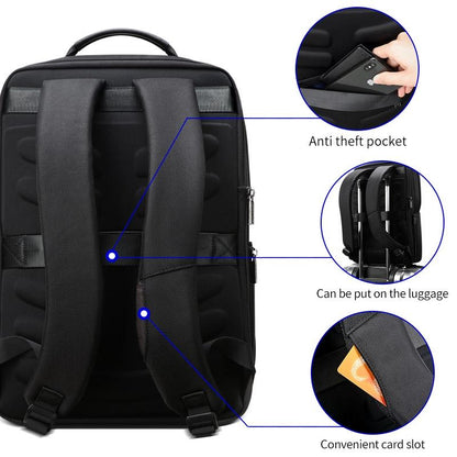 Anti-theft Waterproof Business Backpack for Travel - 30x15x44cm in Black
