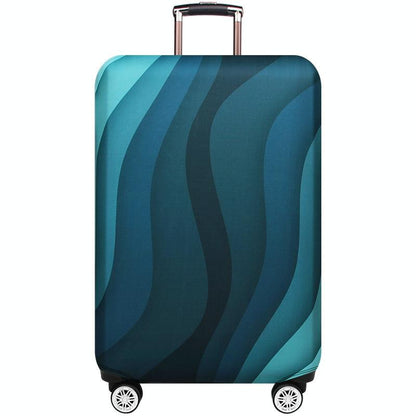 Medium Elastic Luggage Cover - Thick Wear-Resistant Anti-Dust Protection - European Sights