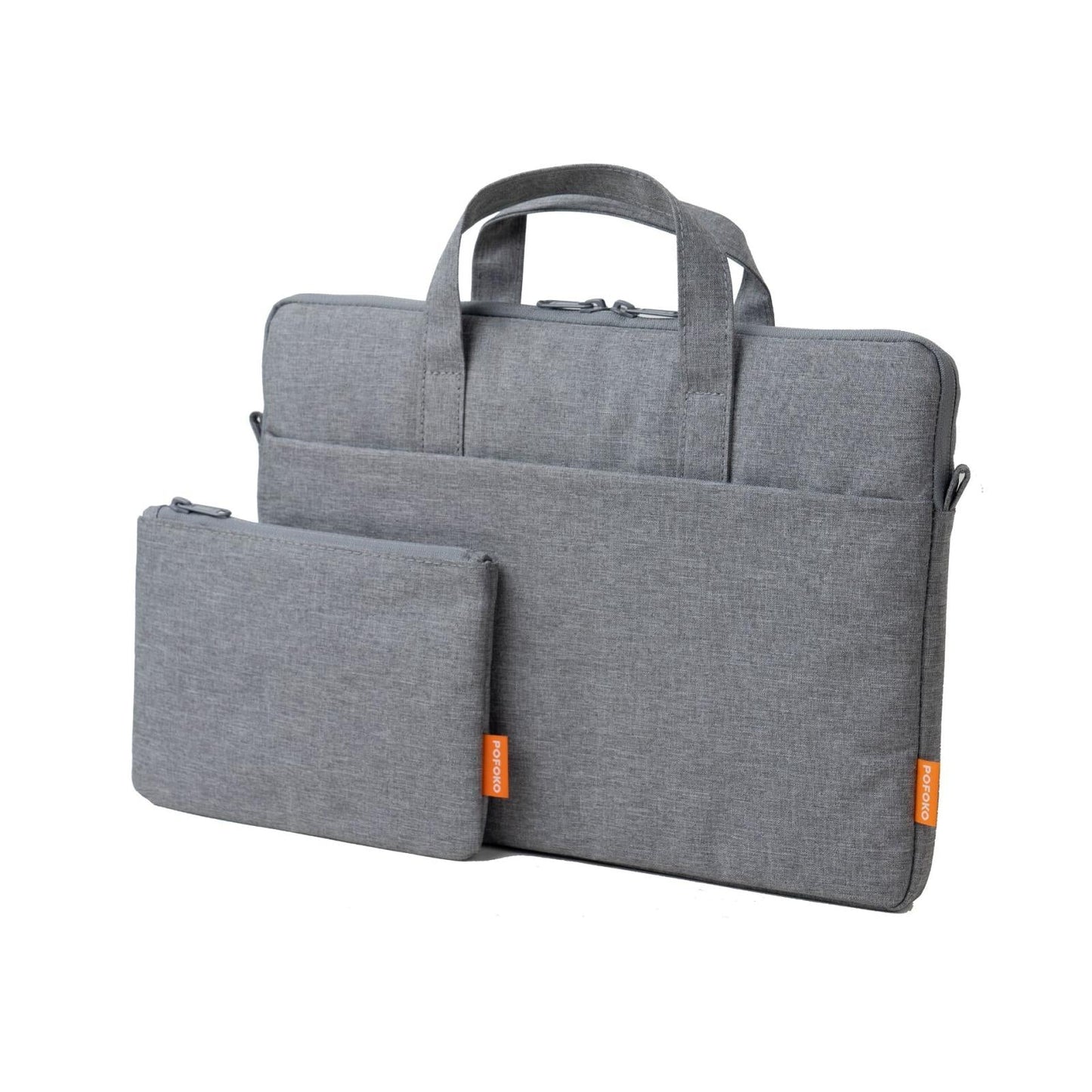 Light Gray A530 Series Portable Laptop Bag - 14-15.4 Inch With Small Bag & Removable Strap