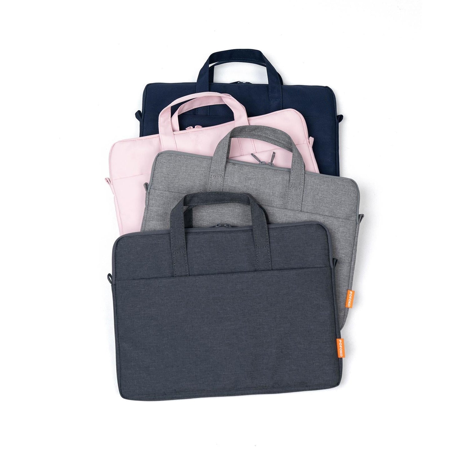 Light Gray A530 Series Portable Laptop Bag - 14-15.4 Inch With Small Bag & Removable Strap