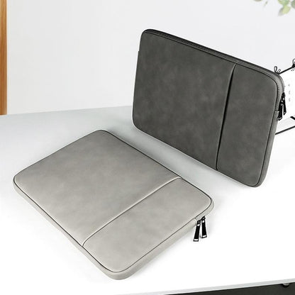 Waterproof Double Layer Laptop Liner Bag - Fits 14.1-15.4 Inches - Dark Gray