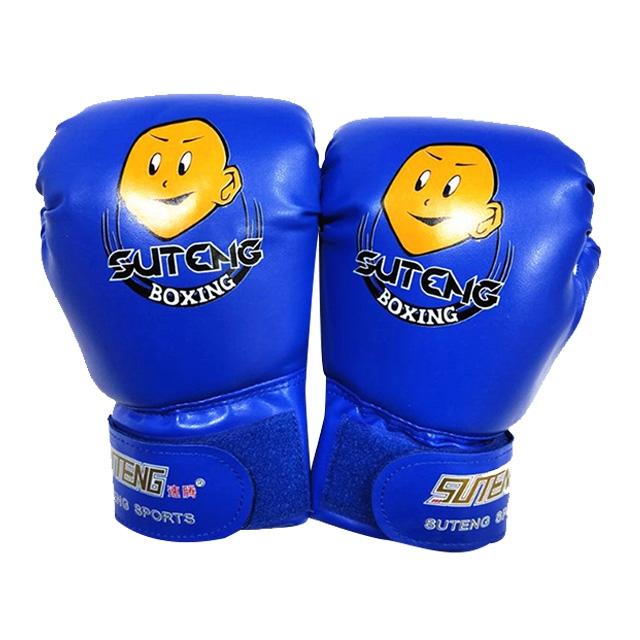 Children'S Cartoon Boxing Gloves - Pu Leather - Cartoon Black