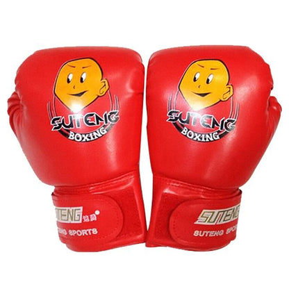 Children'S Cartoon Boxing Gloves - Pu Leather - Cartoon Black