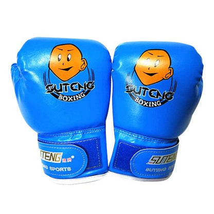 Children'S Cartoon Boxing Gloves - Pu Leather - Cartoon Black