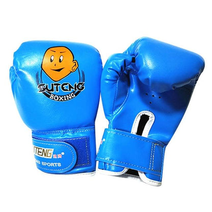 Children'S Cartoon Boxing Gloves - Pu Leather - Cartoon Black