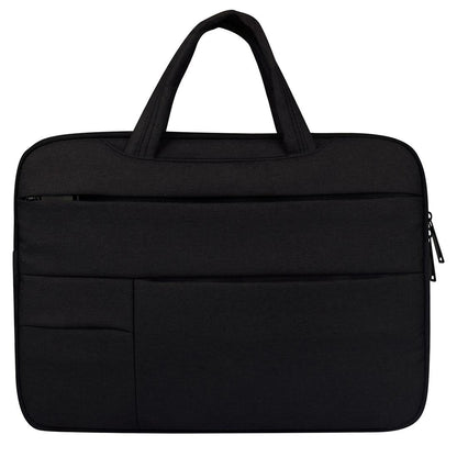 14 Inch Laptop Tablet Bag With Multiple Pockets And Soft Handle - Black