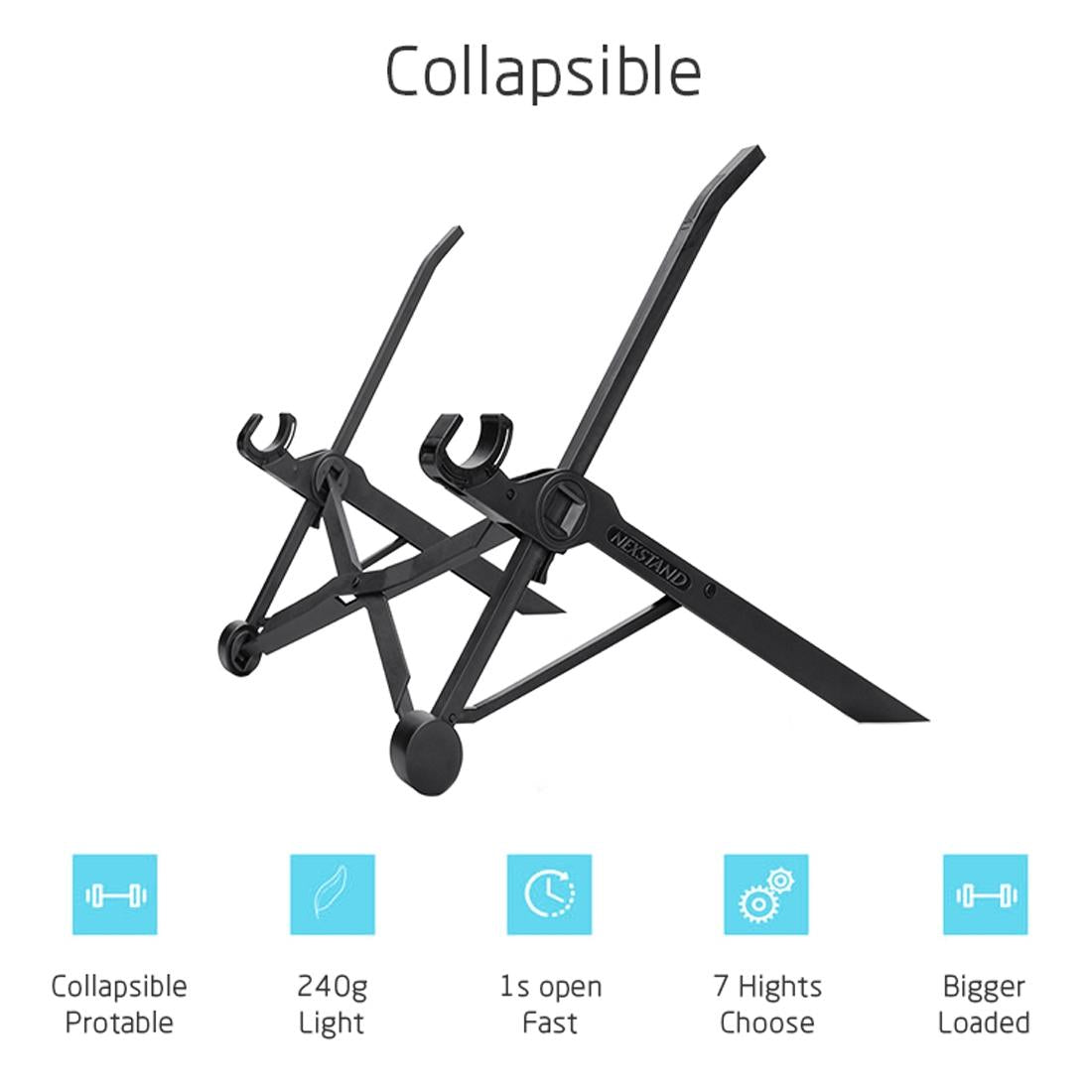 Adjustable Foldable Laptop Stand - Portable Desk Holder