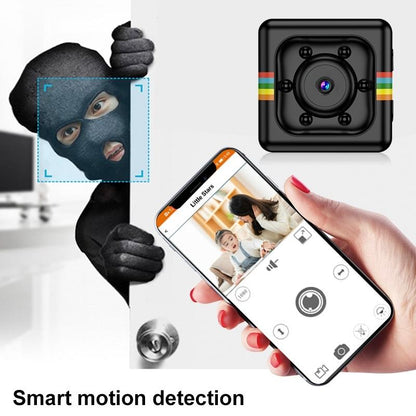 Hd Mini Sport Camera With Night Vision & Tf Card - Black