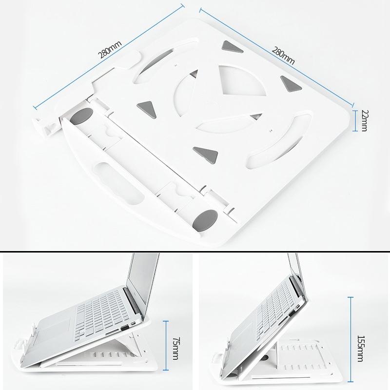 Enhanced Laptop Cooling Stand - Versatile And Efficient - Black