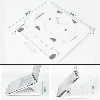 Enhanced Laptop Cooling Stand - Versatile And Efficient - Black