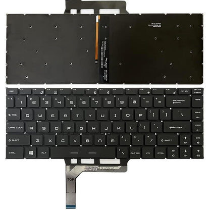 Backlit Laptop Keyboard For Msi Gs65 Series - Us Version - Black