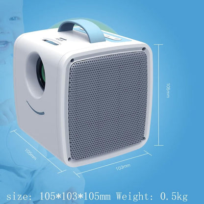 Portable Mini Projector For Kids - 1080P Led - Blue White