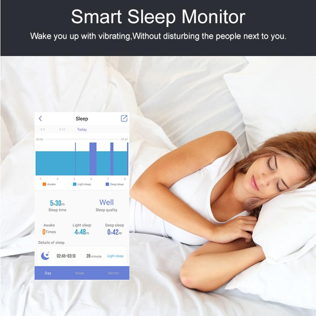 Waterproof Oled Fitness Tracker - Ip67 - Black