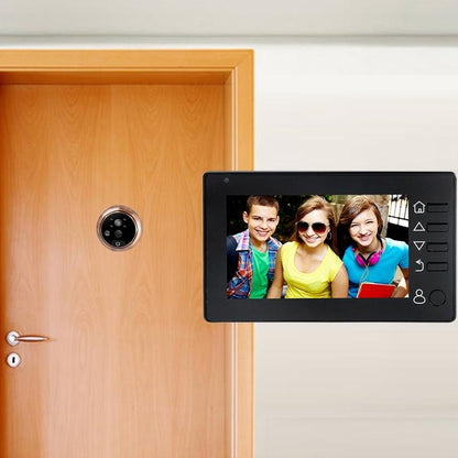 Smart Doorbell With 4.3 Tft Screen 3.0Mp Camera Night Vision Motion Detection And 32Gb Tf Card Support - Black