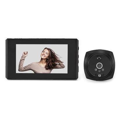 4.3 Screen Video Doorbell With 2.0Mp Resolution - Black