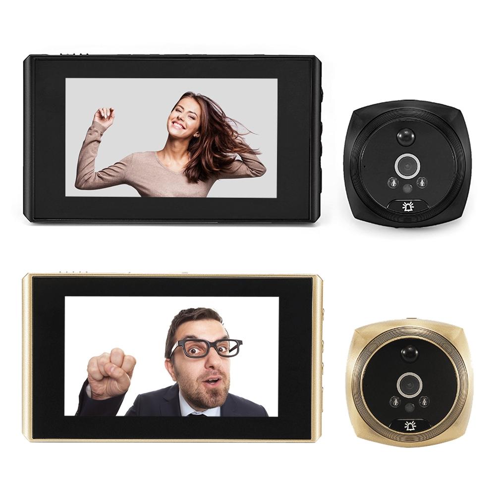 4.3 Screen Video Doorbell With 2.0Mp Resolution - Black