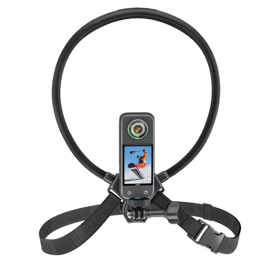 Adjustable Neck Vlog Bracket For Dji Gopro Insta360 Action Cameras And Smartphones