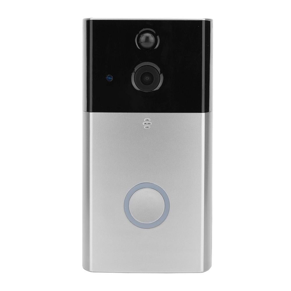 Smart Wifi Video Doorbell With Night Vision & Motion Detection - Black