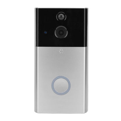 Smart Wifi Video Doorbell With Night Vision & Motion Detection - Black