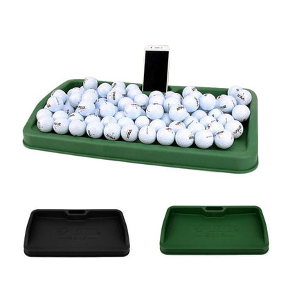 Black Character Pattern Golf Service Box With Phone Stand - 100 Balls - Black Character