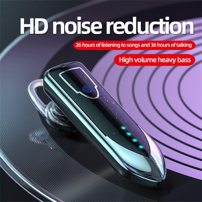 Business Style Bluetooth 5.0 Earphone with Touch Switch - Blue