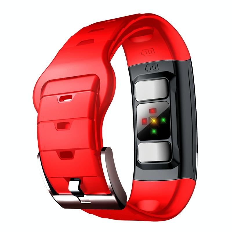 Smart Bracelet With Tft Hd Display Blood Oxygen & Sleep Monitoring - Red